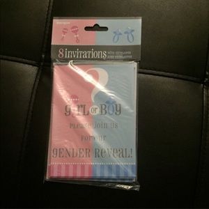 Reveal party invitations